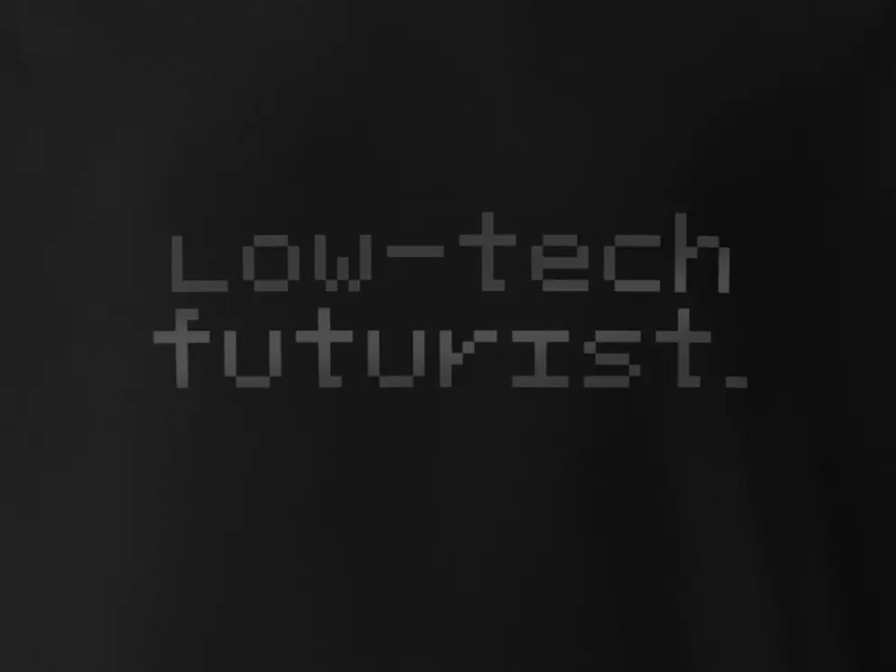 Low-Tech Futurist - Black Hoodie