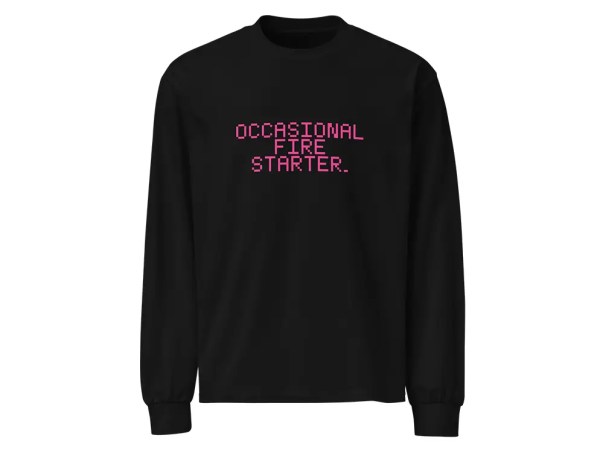 Occasional Fire Starter - Black Sweatshirt